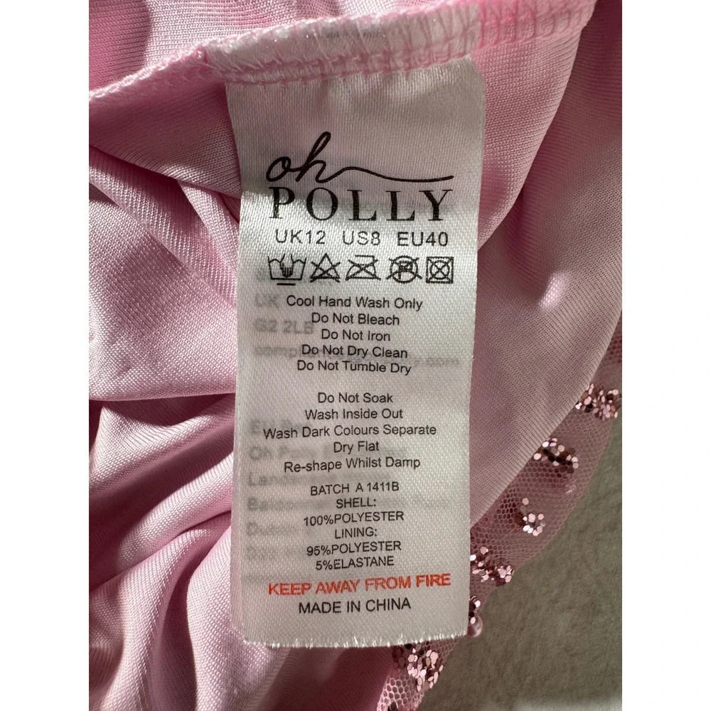 Oh Polly Pink Sequin Mini Dress - Picture 9 of 9